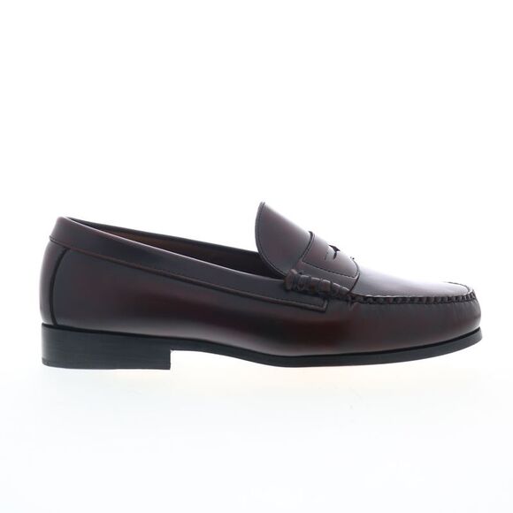 Hitchcock Mens Beef Roll Loafer Burgundy Shoes (NWT)